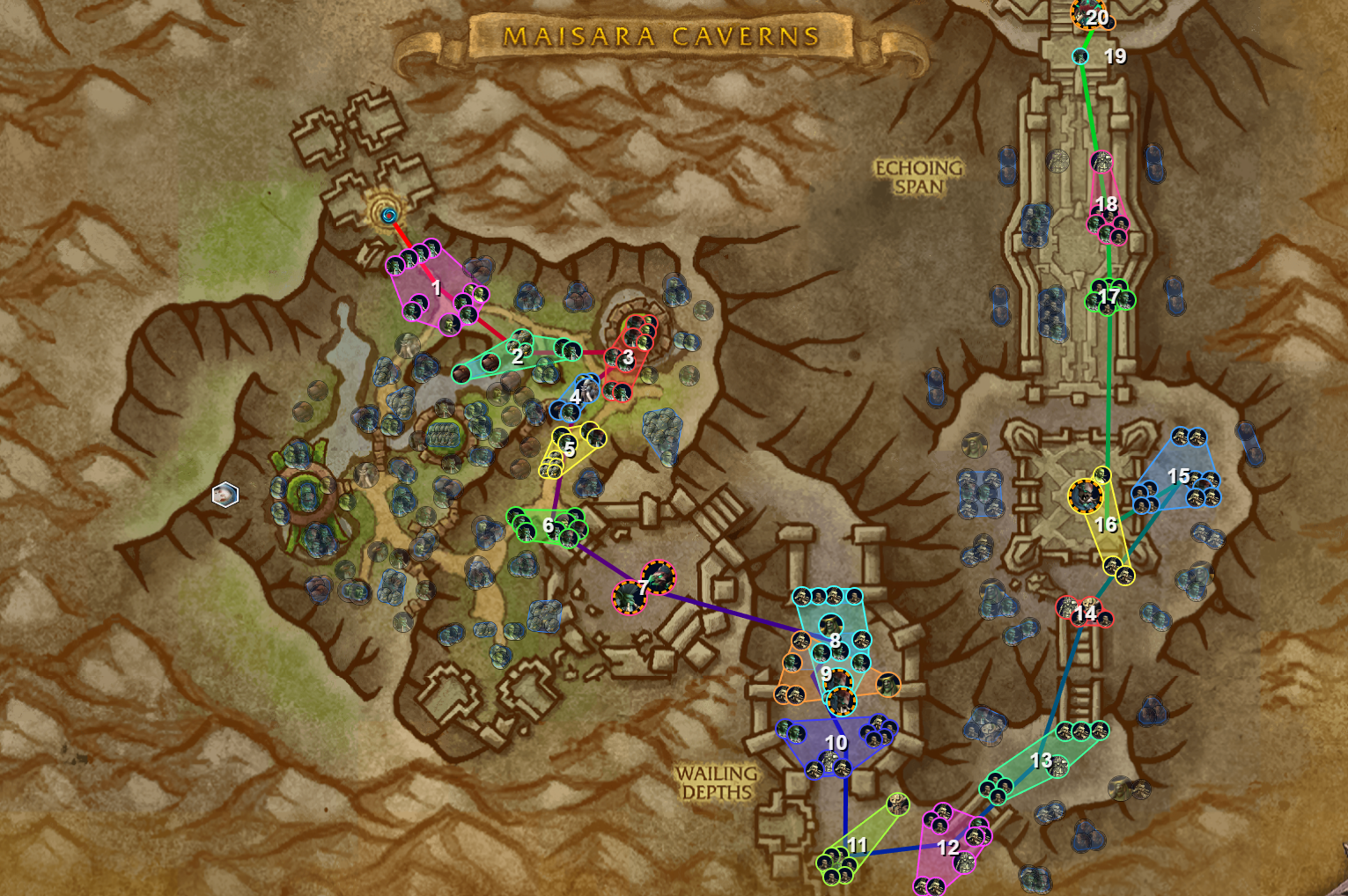 Maisara Caverns Route WoW Midnight Mythic+ M+ Plus Kingboost cheap Run Buy